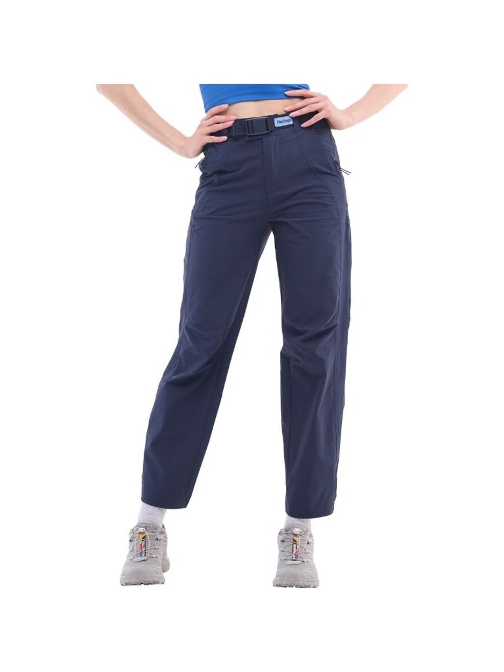 Halfdays Women's Bastille Trail Pant  Pull On Navy Active Size Large Pockets